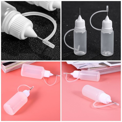 15pcs Needle Tip Glue Bottles Applicator DIY Quilling Tool Squeeze Bottles - Picture 11 of 12
