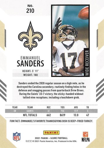 2021 Score Football Cards - You Pick - Picture 54 of 148