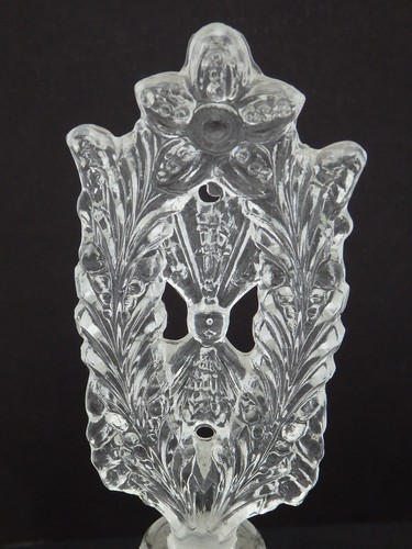 Botella de perfume Art Deco de colección y tapón de vidrio esmerilado Checoslovaquia Art Nouveau - Imagen 4 de 11