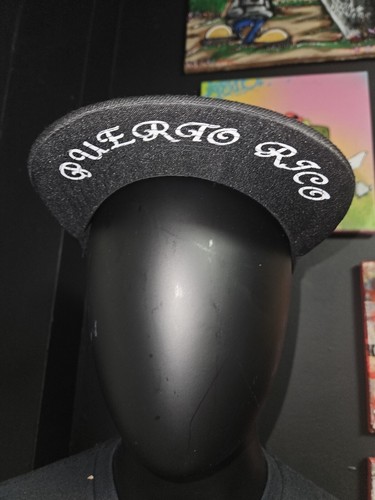 PUERTO RICAN FLAG Snapback Adjustable  Black Baseball Cap / Black Bill - Bild 2 von 5