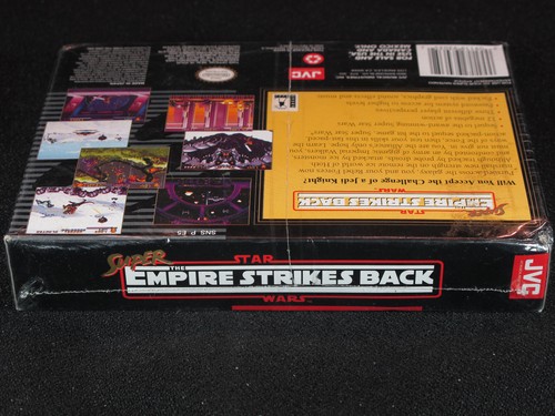 Super Nintendo SNES Star Wars Empire Strikes Back Factory Sealed JVC First Print - Picture 3 of 9
