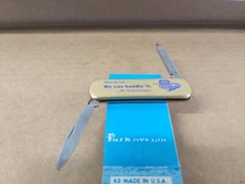 Vintage Union Pacific Imperial Gold Color Pocket Knife Nail File original box 🆕