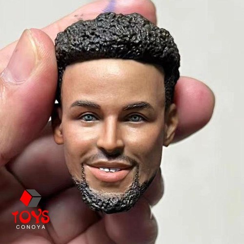 Escultura de cabeza de jugador de fútbol americano de baloncesto 1/6 modelo tallado masculino ajuste cuerpo de 12 pulgadas - Imagen 15 de 34