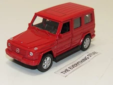 WELLY DAIMLER MERCEDES BENZ G-CLASS SUV BRIGHT RED 4.75 INCHES FREE SHIP