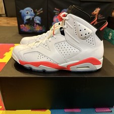 Air Jordan 6 Retro 'White Infrared' 2014 Size 9.5, Mens Size 9.5, NDS