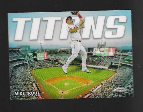 MIKE TROUT 2023 Topps Chrome TITANS INSERT CT-3 - Picture 1 of 2