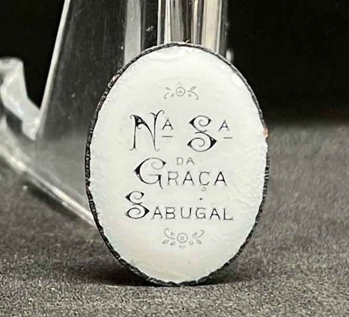 Portugal Vintage Schönheit Unsere Liebe Frau von Gnade emaillierte Medaille ideal zum Abfüllen - Bild 8 von 8