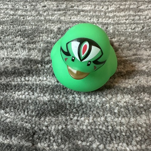 Rubber Duck Wrestler Face Paint Tribal Decor Car Home Ornament Cute Green Ducky - Picture 2 of 11