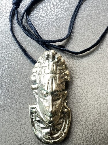 Original Benin King & Queen Head sculpture, BRONZE Cast Africa Antique 2# - Picture 3 of 14