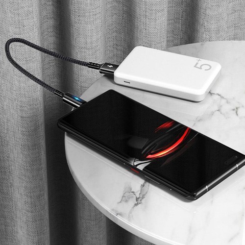 1X USB auf Typ C Ladekabel Kurzes Datenkabel Schnellladekabel Datenkabel 25cm>< - Bild 10 von 15