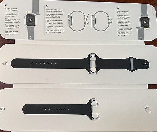 Apple Sport Band for Watch 3E047AM/A - 44mm - Black - 第 1/1 張圖片