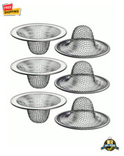 12 pcs Stainless Steel Sink Strainer Mesh Drain Hair Catcher for Bathroom