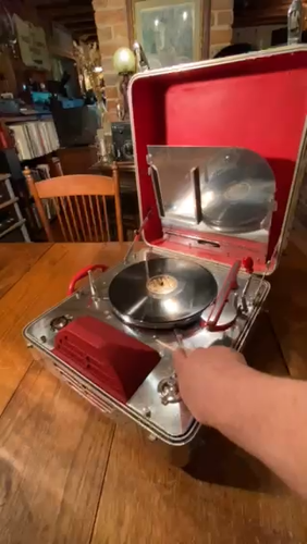 1930er RCA Victor Spezialphonograph entworfen von John Vassos * alles funktioniert - Video 1 von 1