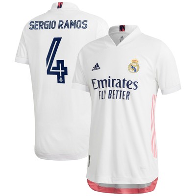Sergio Ramos Real Madrid adidas 2020/21 Home Authentic ...