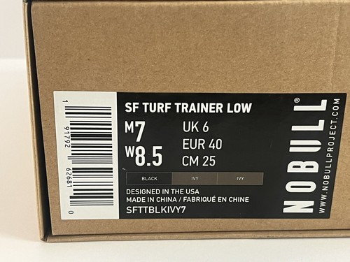 NoBull Shoes Black US Size 8.5 Women's Turf Trainer Low Sneakers (Men’s US 7) - Picture 12 of 15