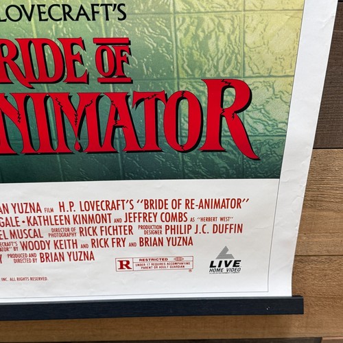 Bride Of The Re-Animator 1990 One Sheet Movie Poster 27" x 41" VINTAGE - Picture 7 of 10
