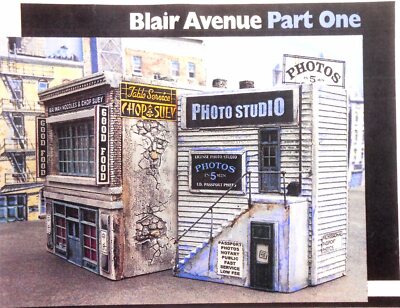 Downtown Deco HO Scale Building Kit Blair Ave. Part One  + Bonus Practice Kit!