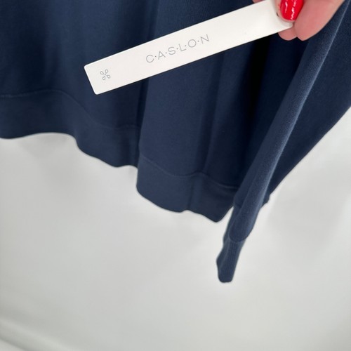 Caslon Team Snow Crew Neck Pullover Sweatshirt Navy Indigo Size XL NWT - Picture 5 of 5