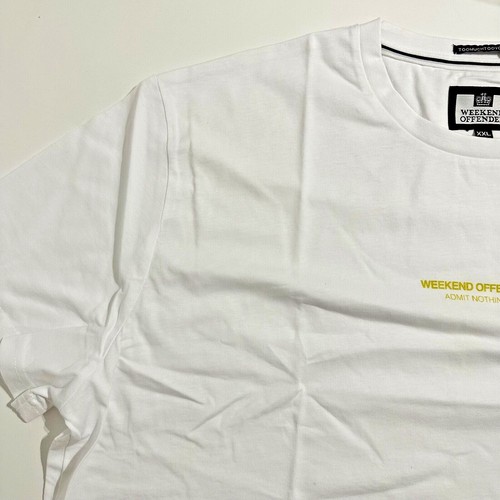 Weekend Offender New T-Shirt White XXL Casual UK Fashion Football British - Picture 7 of 10