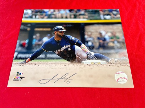 Jonathan Villar Autographed 8 x 10 Photo Milwaukee Brewers MLB Authentication