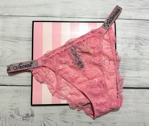 Victoria's Secret LOGO Rhinestone Shine Strap Brazilian Panty XS S M L XL - Picture 137 of 167