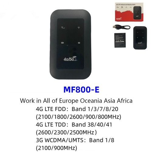Unlocked 4G Pocket Mobile Broadband Wireless WiFi Router Portable MiFi Hotspot - Afbeelding 11 van 13