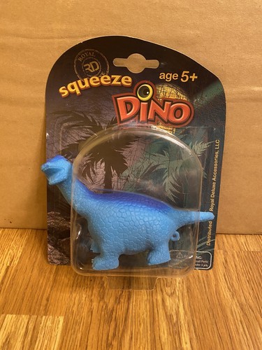Royal Deluxe Squeeze Dino lang blau Dinosaurier zappeln und Stressabbau Spielzeug.
