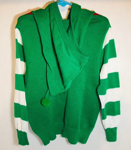 Sweater for Boys or Girls - Xtra Small Hooded Elf/Ugly Sweater by Well Worn - Picture 2 of 10