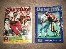 Vintage NFL Game Programs Washington Cowboys Eagles (2pc) 1989 1990