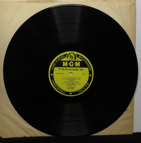 JUDY GARLAND IF YOU FEEL LIKE SINGING, SING (VG+) E3149 LP VINYL RECORD - Picture 4 of 5