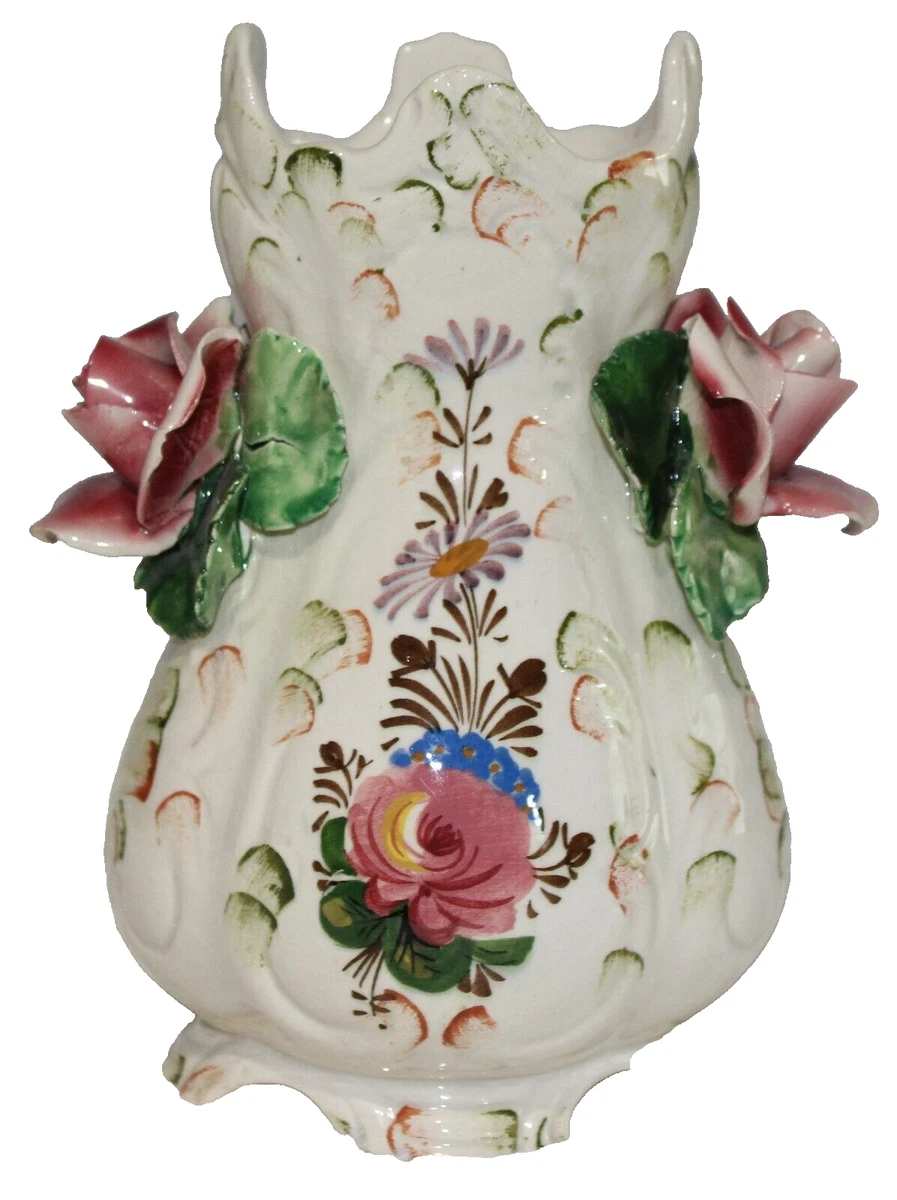 白色陶瓷原始收藏品1950-1959 时间段生产花瓶| eBay