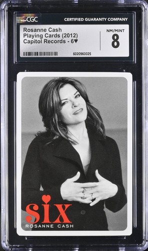 2012 Capitol Records playing card ROSEANNE CASH CGC 8 Pop 2 highest