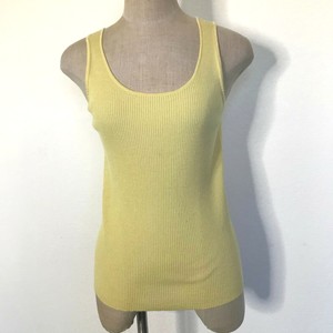 Eileen-Fisher-Top-Size-M-Merino-Wool-Sleeveless-Tank-Top-Sunshine-Yellow