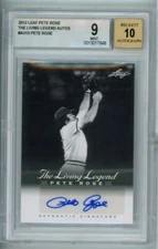 2012 PETE ROSE THE LIVING LEGEND #AU15 AUTOGRAPHED BGS 9.5 GEM MINT   AUTO MINT