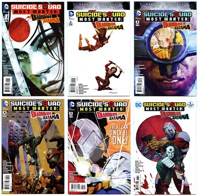 DC Comics Suicide Squad Most Wanted Deadshot Katana #1-6 Complete Run Boarded