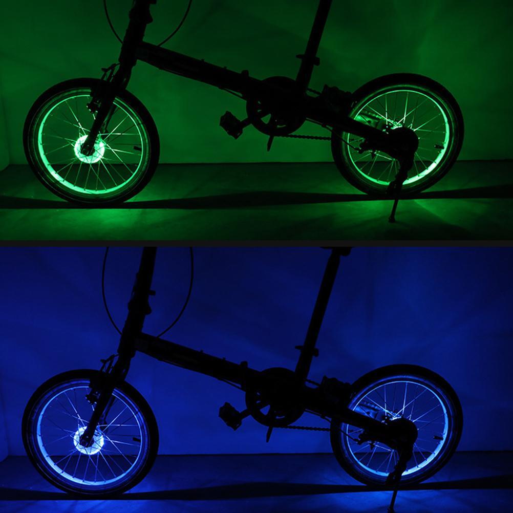 Cycling Spoke Lamp Bike Wheel Hub Lights 7 Colors Durable For