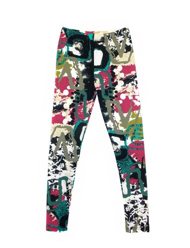 Mädchen Basic Komfort Stretch weich massiv und stilvoll Druck Leggings - Bild 7 von 20
