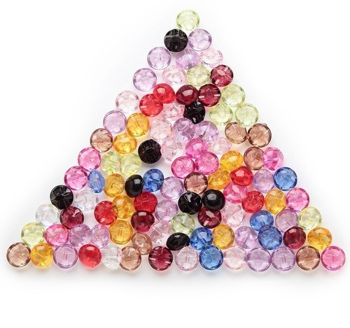 Acrylic Shank Buttons Colorful Dome Round Sewing Clothing Scrapbook Decor 50Pcs - Picture 3 of 28