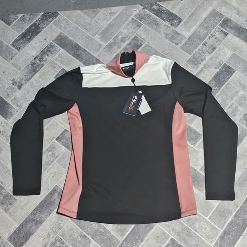 New Ralph Lauren RLX Golf Performance Quarter-Zip Pullover Pink Wmn's SMALL $148 - Picture 7 of 10