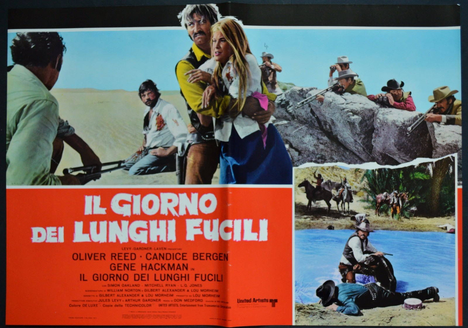 fotobusta IL GIORNO DEI LUNGHI FUCILI REED CANDICE BERGEN HACKMAN WESTERN eBay