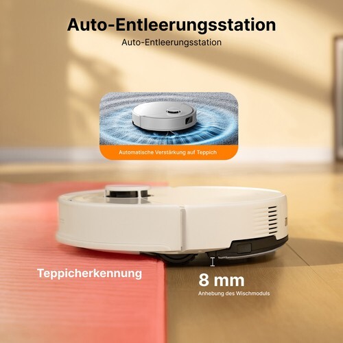 Robot aspirador roborock Q10 PF+ con función de limpieza estación de aspiración, antienredos, 10 kPa - Imagen 9 de 10