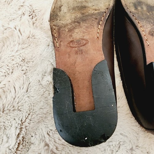 TODS BURGANDY/BROWN GOMMINO DRIVER LOAFERS SIZE 8.5 - Picture 10 of 12