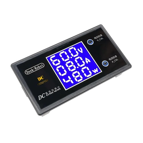 LCD Digital Voltage Current Power Meter Detector Tester DC 0 to 100V 10A 1000W - Picture 5 of 10