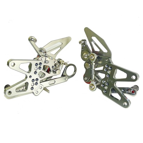 Clavija reposapiés ajustable gris para BMW HP4 S1000RR 09-14 S1000R 2010-2016 - Imagen 7 de 9
