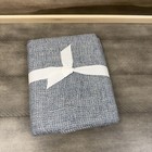 Pottery Barn Belgian Flax Linen Waffle Weave Pillow Sham Standard Chambray NWOT