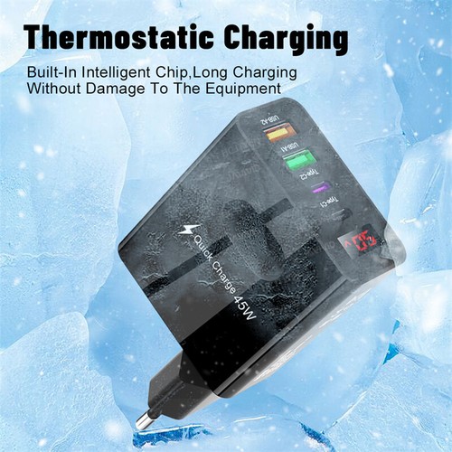45W Fast Charging Block Type C Wall Charger For Samsung S24/S23/S22/S21/Fold6 5 - Picture 7 of 12