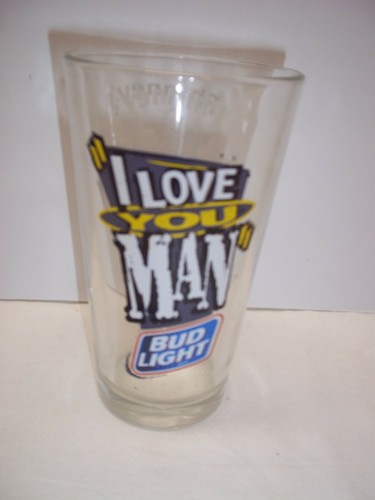 Vaso de cerveza Phinneys Pub Casino I Love You Man Bud Light Yankton South Dakota - Imagen 1 de 3