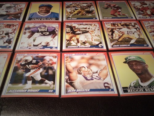 NFL ROOKIE CARD COLLECTION SCORE 1990 Football Rookies 61 Card Lot Near Mint - Picture 4 of 5