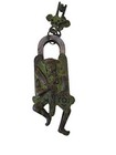 Handmade Vintage Style Solider Type Padlock / Lock with Key Working Functional