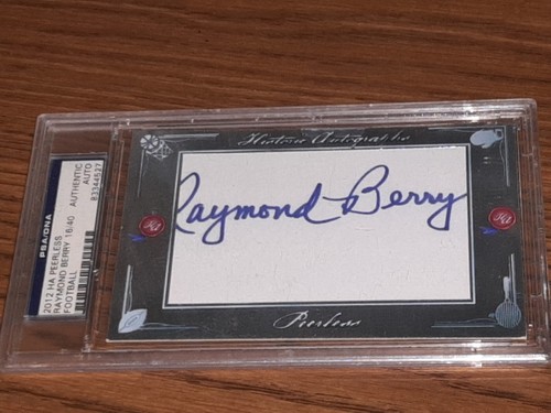 PSA DNA 2012 Historic Autographs Peerless Raymond Berry Auto #16/40 HA AUTHENTIC - Bild 2 von 6